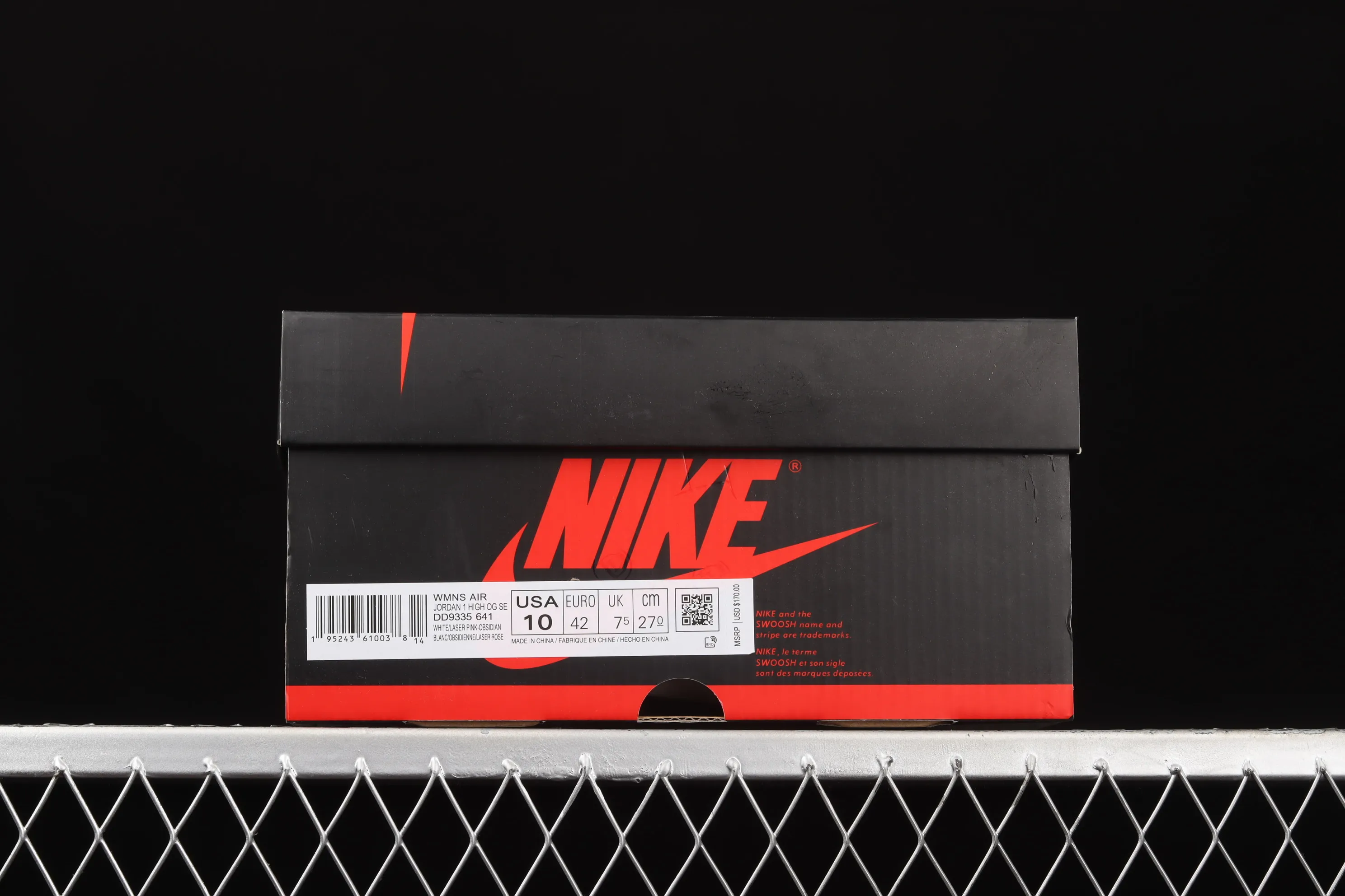 All categories Air Jordan Jordan series basketball shoes Air Jordan 1 High L version Air Jordan 1 High OG Atmosphere AJ1 Joe 1 Bubble Gum high-top basketball shoes DD9335-641
